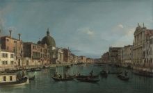 212/canaletto - the grand canal with s. simeone piccolo